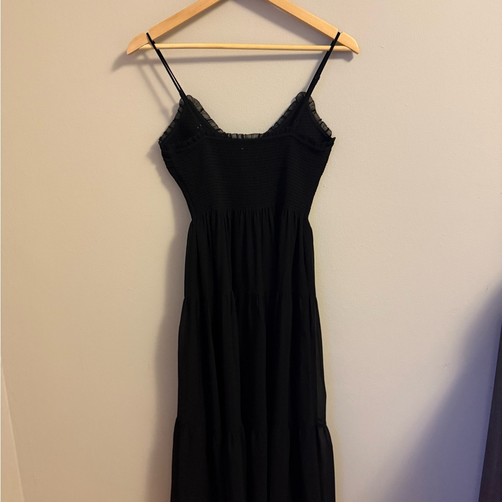 Aritzia Wilfred Tuberose Midi Dress Black- Size S - Picture 11 of 14